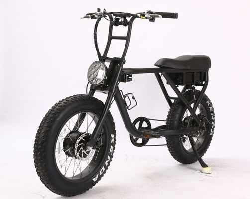 Elegante 20&quot; 48V 500W rueda trasera sin escobillas de motor 4.0 neumático de grasa bici eléctrica de ciudad chopper