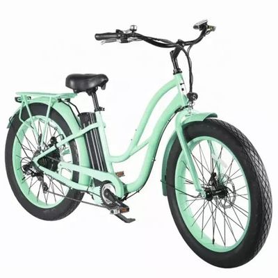 26&quot; Femenino Marco 17AH Batería de litio 1000W Carga eléctrica 48V Bicicleta eléctrica de la ciudad