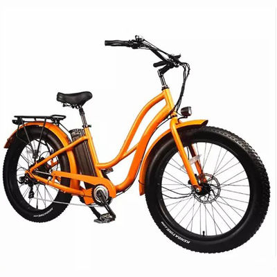 26&quot; Femenino Marco 17AH Batería de litio 1000W Carga eléctrica 48V Bicicleta eléctrica de la ciudad
