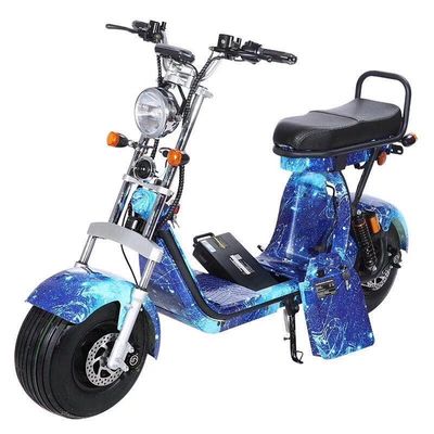 Citycoco Bike Scooter eléctrico de neumáticos de grasa Moped con motor de cubo trasero de 60V 2000w 12 &quot;tamaño de rueda