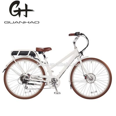 Fabricado 28 pulgadas City Ebike estilo bicicleta eléctrica con batería de aluminio