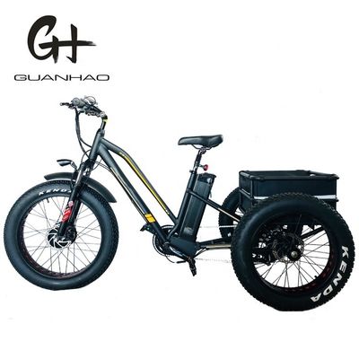 EE.UU. 24&quot;20&quot; Bafang motorizado 8fun 750W 48V 17a Adulto 3 ruedas Cargo Ebike Triciclo eléctrico