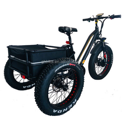 EE.UU. 24&quot;20&quot; Bafang motorizado 8fun 750W 48V 17a Adulto 3 ruedas Cargo Ebike Triciclo eléctrico