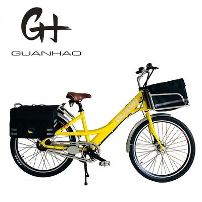 500Watt 10AH Acelerador Cuadro de aluminio Pedal Bicicleta de carga eléctrica de 28 pulgadas OEM / ODM chino