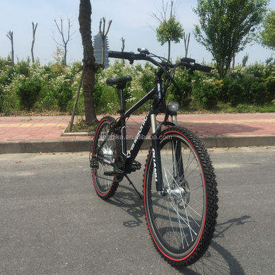 Bicicleta de montaña eléctrica de batería oculta con tenedor de acero y 21 engranajes de velocidad