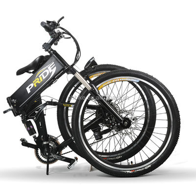 Cuadro de energía verde 26 pulgadas 350W 36V Plegable bicicleta eléctrica Cuadro de acero al carbono