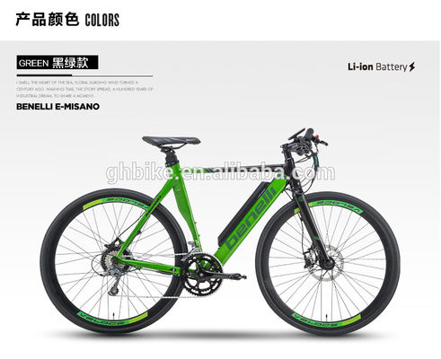 Bicicleta eléctrica de potencia de 200W con ruedas de 700C y volante libre de velocidad única con certificación CE