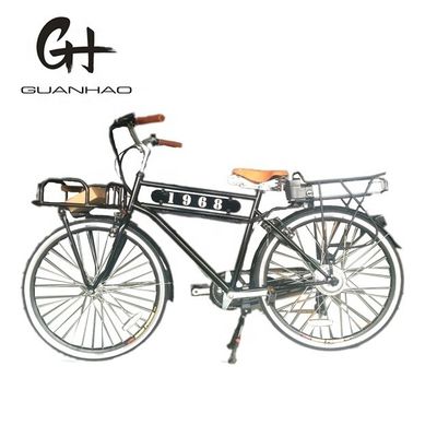 Aluminio Hub 28 pulgadas 36V 15AH Cargo Tradición Vintage Classic Hombres 250W PAS E-bicicleta