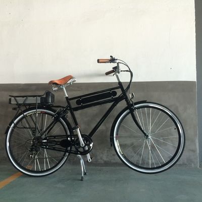 Aluminio Hub 28 pulgadas 36V 15AH Cargo Tradición Vintage Classic Hombres 250W PAS E-bicicleta