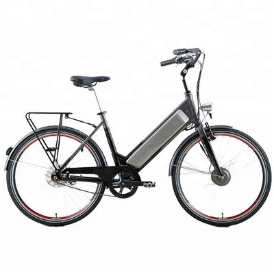 Bicicleta eléctrica de ciudad verde de velocidad única 200-250W para el mercado europeo 26 pulgadas A2B en verde