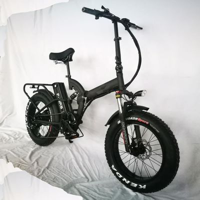 Batería de litio de 48V 14Ah Samsung 7 velocidad 750W 20&quot; 4.0 Cuadro de suspensión completa Bicicleta eléctrica plegable