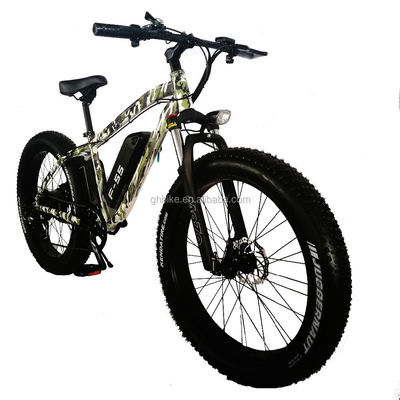 26 pulgadas 750W Camuflaje Color del Ejército Nieve Bicicleta eléctrica 48V NO Plegable