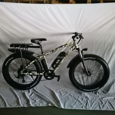 26 pulgadas 750W Camuflaje Color del Ejército Nieve Bicicleta eléctrica 48V NO Plegable