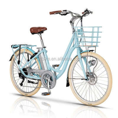 Ladies Beach Cruiser Vole Kensington Bicicleta eléctrica con voltaje de 48V y marco de aluminio