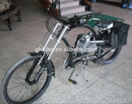 Motor Chopper de 24' 80CC con marco de aleación de aluminio Diseño fresco de la motocicleta estándar de EE.UU.