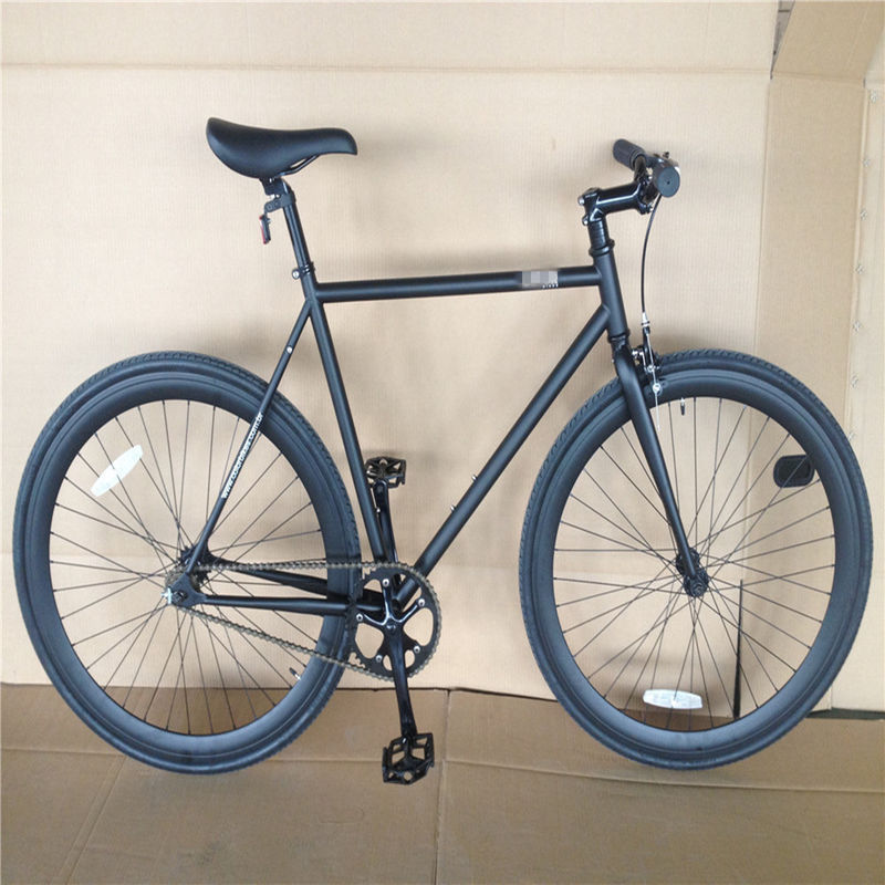 Cuadro de bicicleta personalizado de Matt Negro para adultos 700C Crucero de acondicionamiento físico urbano de una sola velocidad