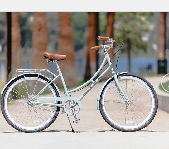 Bicicleta de la ciudad vintage con engranajes de 3 velocidades y aleación de aluminio V Freno Peso bruto 16 kg