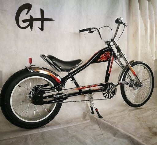 2020 24&quot;-20&quot; Single Speed OEM/ODM Hecho en Bicicleta de chopper de gran tamaño para adultos con tenedor de aluminio