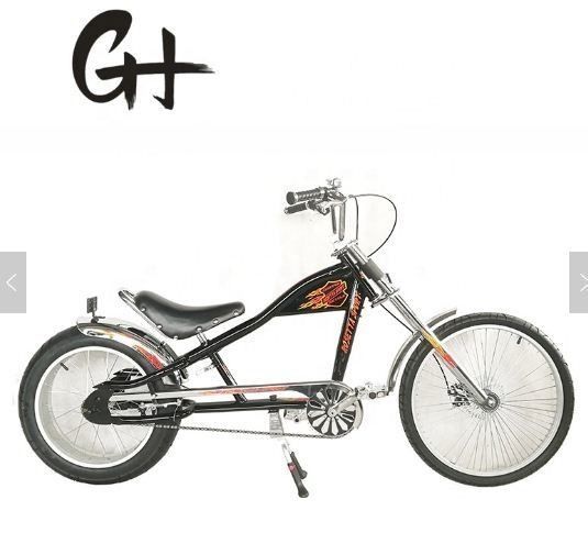 Bicicleta de chopper de gran tamaño para adultos CE de 24 &quot;-20&quot; OEM / ODM de velocidad única con borde y tenedor de aluminio