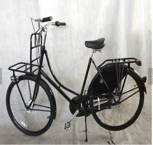 28 &quot; 3 velocidad Damas holandesas Bicicleta Negro Color clásico Mujeres Holanda Bicicleta Oma Lady Bikes