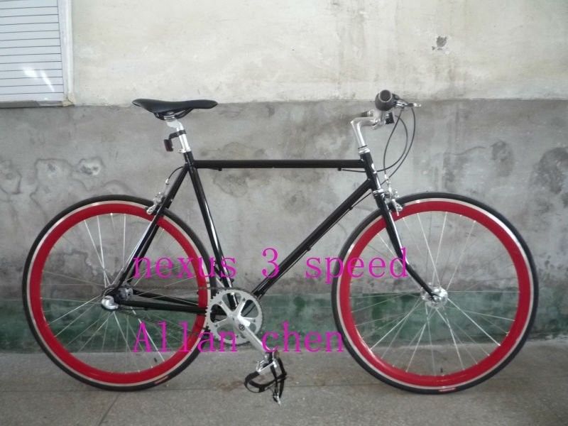 10 kg de velocidad única Flip-Flop Hub Bicicleta Vintage Bicicleta de pista 700C Con engranaje fijo con horquilla