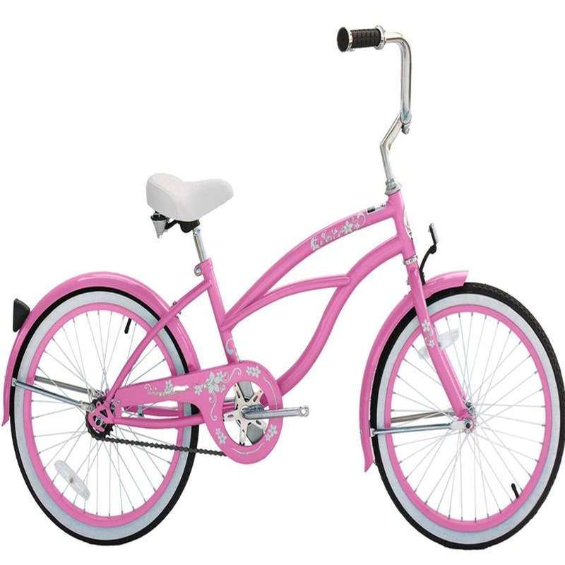 Jetta Pink Girls 20" Beach Cruiser Bicicleta Peso bruto 11kg Ligero y duradero 9kg