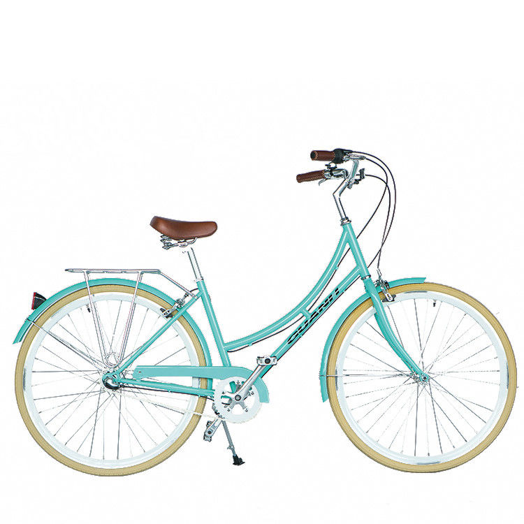 1.8m Largo marco de acero 700C Mujeres Single Speed City Bike para el mercado estadounidense OEM/ODM