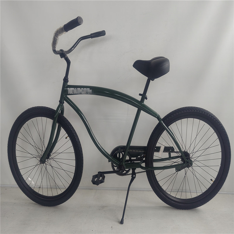 EE.UU. Alquiler de 26 "Bicicleta Beach Cruiser para hombres con pezones de latón y freno de pedal de un solo cambio