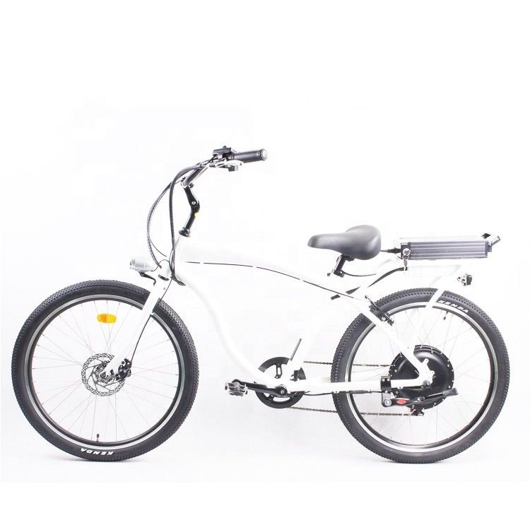 Bicicleta eléctrica de playa de alta velocidad de 26 pulgadas con motor de 1000W y batería de litio de 48V 14Ah