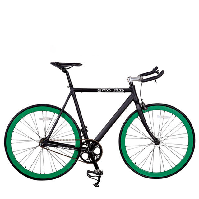 USA CE Track Fixie Bicicleta 700C Marco de aluminio OEM de velocidad única con tallo de aleación de aluminio