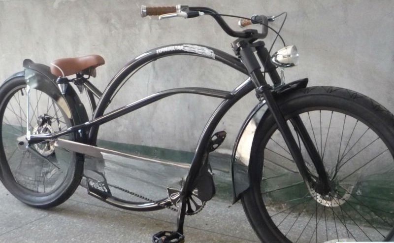 Almofada de aleación de aluminio 24 &quot;Hombres y mujeres de moda Chopper Beach Cruiser Bike para el rendimiento