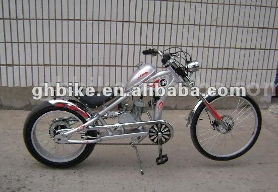 Actualice su bicicleta de chopper con una bicicleta de motor de gas de 24 pulgadas y un peso brillante de 35 kg