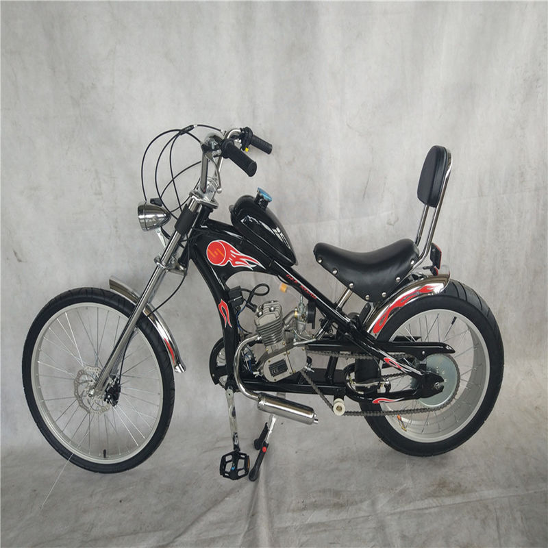Velocidad máxima 40km/h 80cc Motorizado Motor de Gas de Gas Conjunto para Bicicletas Chopper 2 tiempos