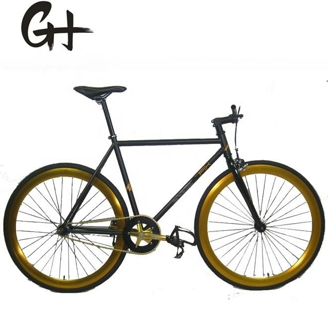 Material de horquilla Acero 700C Hi-Ten Frame OEM CE Single Speed Flip-Flop Hub Bicicleta de engranaje fijo