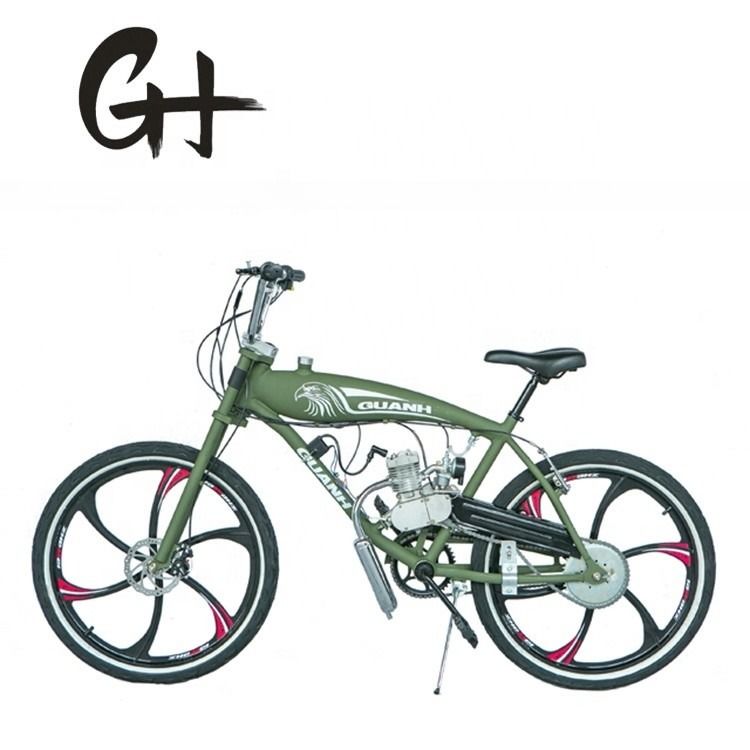 26&quot; Mag Wheel Racing Motorcycle con motor de 80cc de 2 tiempos 35KM/H Velocidad máxima 3L Tanque interno