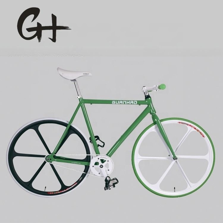 Bicicleta de engranaje fijo de color personalizado con marco de aleación de aluminio y rueda pequeña de aleación de magnesio