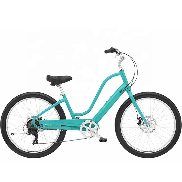 120kg Capacidad de carga 29&quot; 3.0 neumático de 7 velocidades de aluminio paso a través de Lady Beach Cruiser Bicicleta
