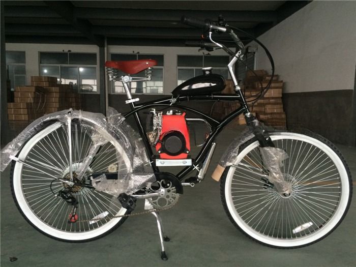 Motor de 4 tiempos Motor Cruiser Bicicleta Bicicleta de gas con asiento de aleación Max. velocidad 40km/h