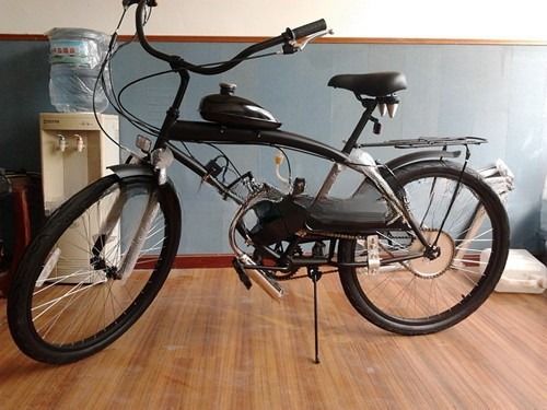Hecho Moto Bike 50cc 60cc 80cc Bicicleta con motor de gas con freno en V y pedal de plástico