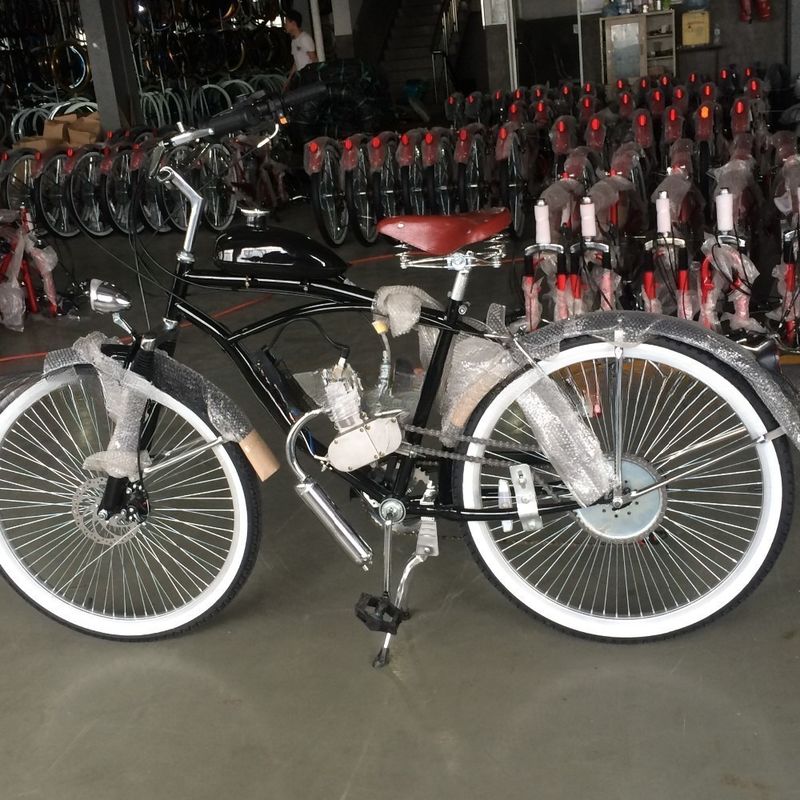 26 pulgadas Cruiser Bicicleta Motor de gasolina Motor de bicicleta Motor con 2 tiempos de desplazamiento de 50CC