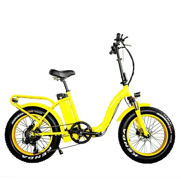 7 velocidad 20&quot; 4.0 EN15194 CPSC Neumático de nieve Gran potencia Neumático de grasa 48V 1000W 32MPH 13AH Batería de litio Mujeres Unisex Bicicleta plegable eléctrica