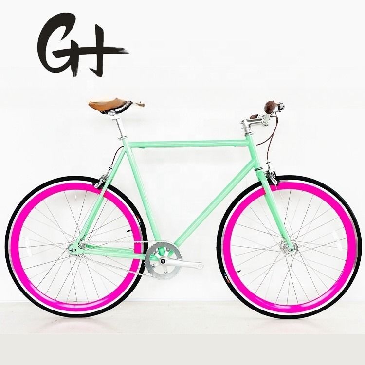 700C estadounidense CE CPSC chino Fixie Gear bicicleta de velocidad única longitud m 1.8 tenedor de acero