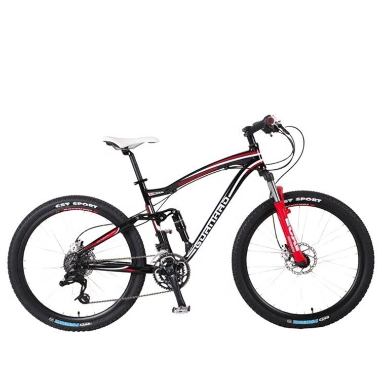 26&quot; OEM personalizado EE.UU. CE Adultos Hombres 24 velocidades de aluminio bicicleta de montaña de suspensión completa