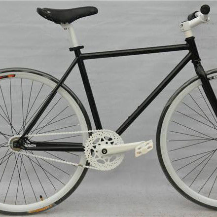 Bicicleta de tenedor de acero GHBIKE 700c Fixie Bicicleta de engranaje fijo con cadena KMC y diseño hermoso