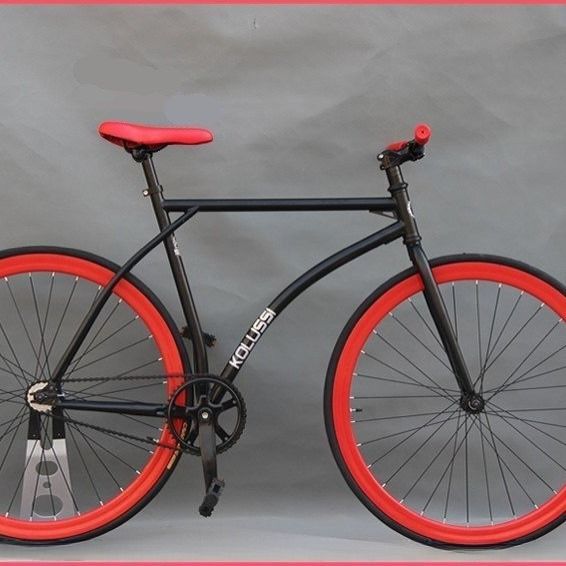 GHBIKE 700c 23C Fijación de bicicletas de engranaje fijo Bicicleta de velocidad única Bicicleta de material de marco de acero