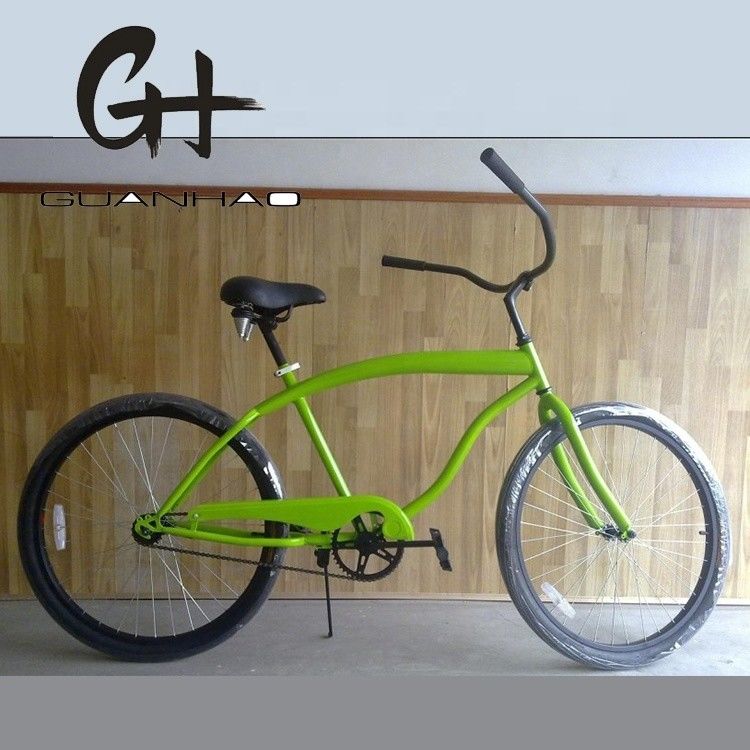 170MM Crank Comfortable Silla 26 pulgadas de velocidad única de montaña rusa freno hombres de playa Cruiser Bike