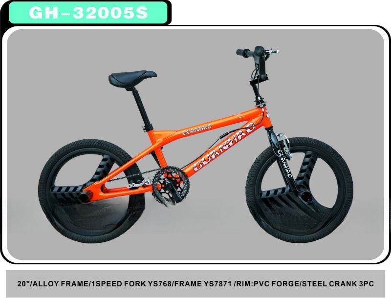 Leopard Grain Frame 20 &quot;BMX Bicicleta de velocidad única para la emoción de conducción de estilo libre