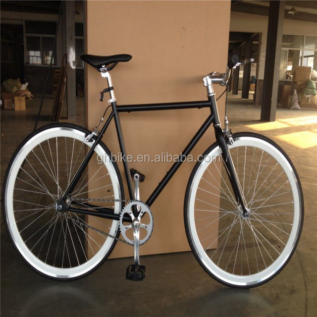 Bicicleta fija de pedal ordinaria 700c Bicicleta de velocidad fija de velocidad única con freno doble V