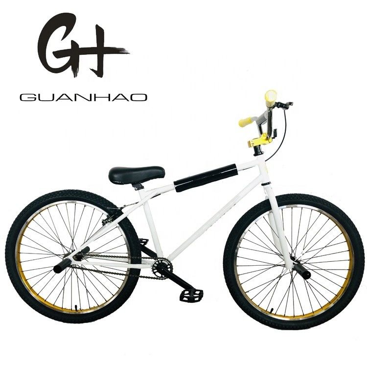 Logotipo personalizado 26 pulgadas BMX Bike con marco de acero Hi-Ten y anillo de cadena pequeño de 25T