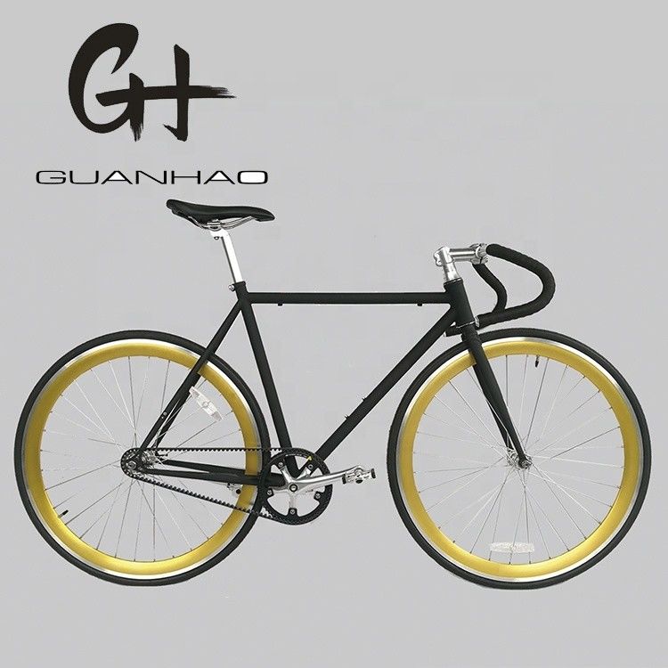 13 kg de peso bruto de la cinta de conducción de la bicicleta de engranaje fijo con Hi-Ten marco de acero y diseño de estilo